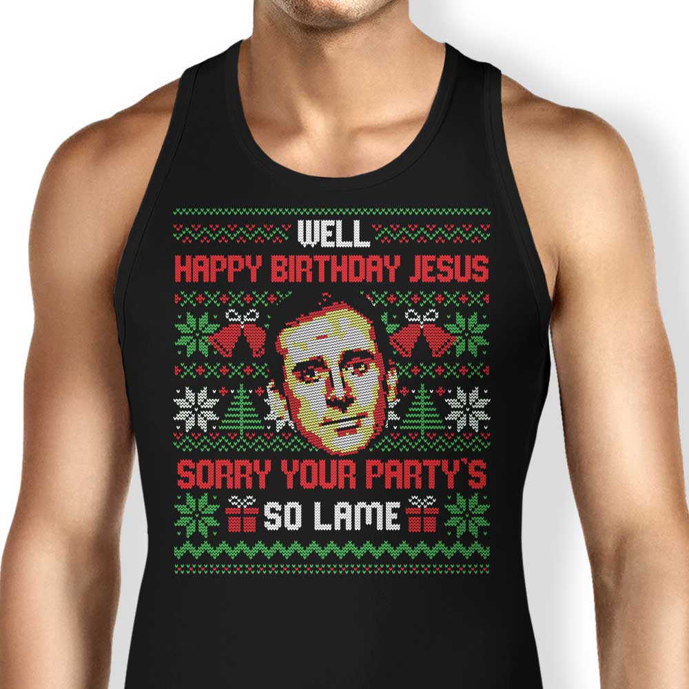 Happy Birthday Jesus-themed Comfortable Tank Top for Men and Women