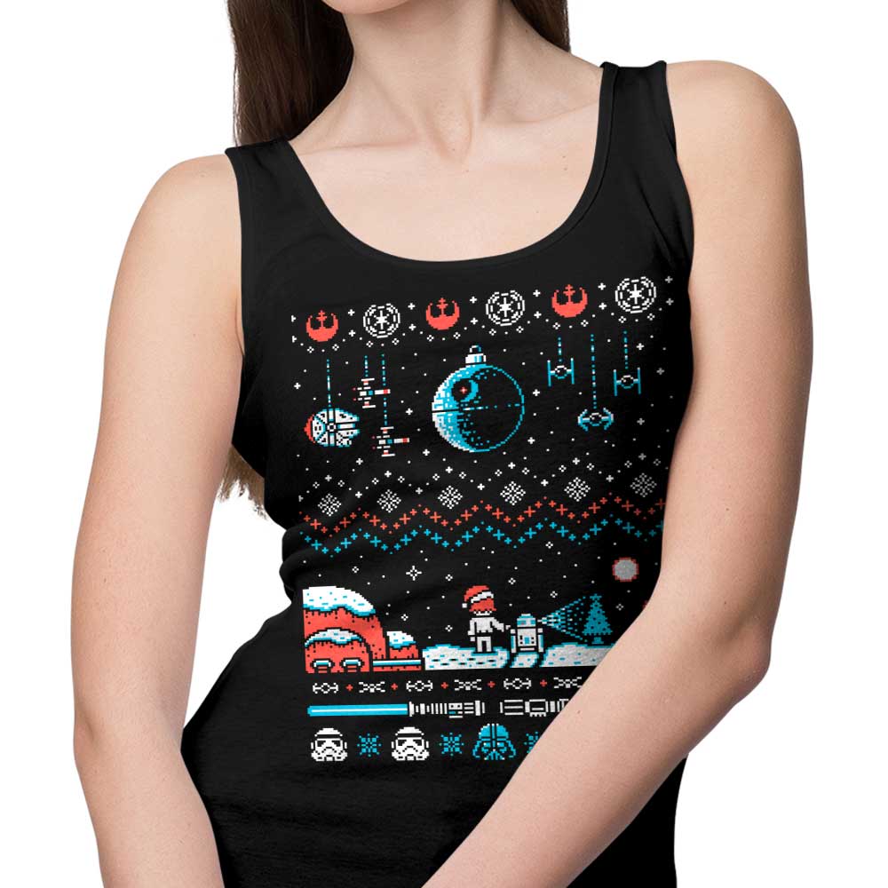 Drew Wise's 'Holiday Far, Far Away' Stylish Men's and Women's Tank Tops
