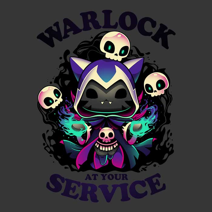 3/4 Sleeve Raglan T-Shirt - Enchanted Warlock at Your Service