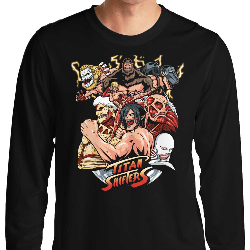 Street Titans Men's Long Sleeve Crewneck T-Shirt for Streetwear Enthusiasts