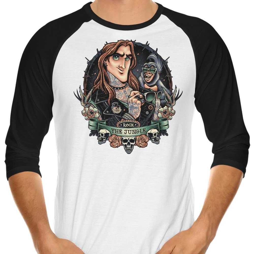 Save the Jungle 3/4 Sleeve Raglan Style T-Shirt for All Ages