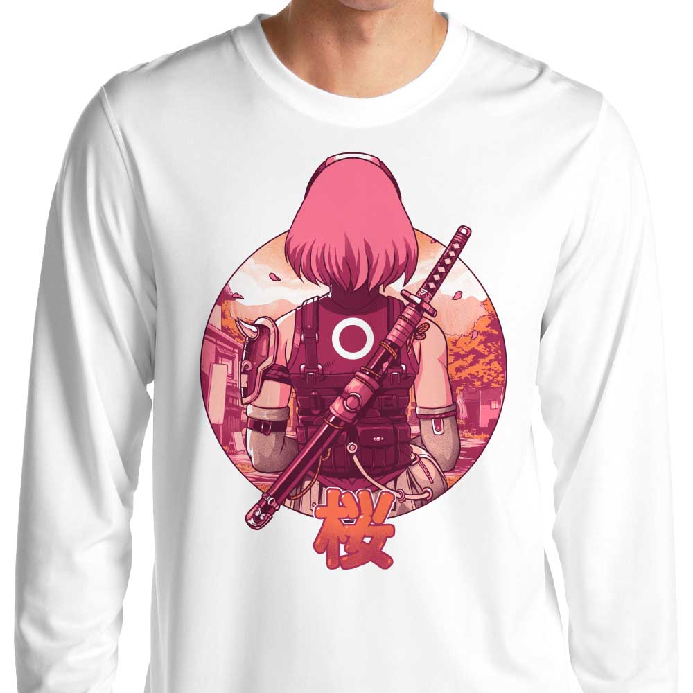 Bruno Mota's Autumn Cherry Long Sleeve Crewneck T - Shirt in S to 4XL