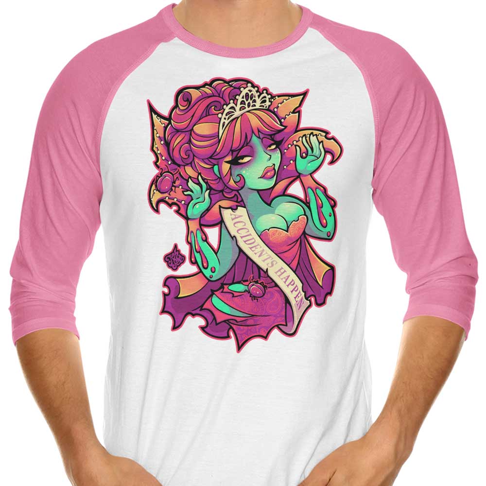 Jehsee's 3/4 Sleeve Raglan T-Shirt - Accidents Can Happen