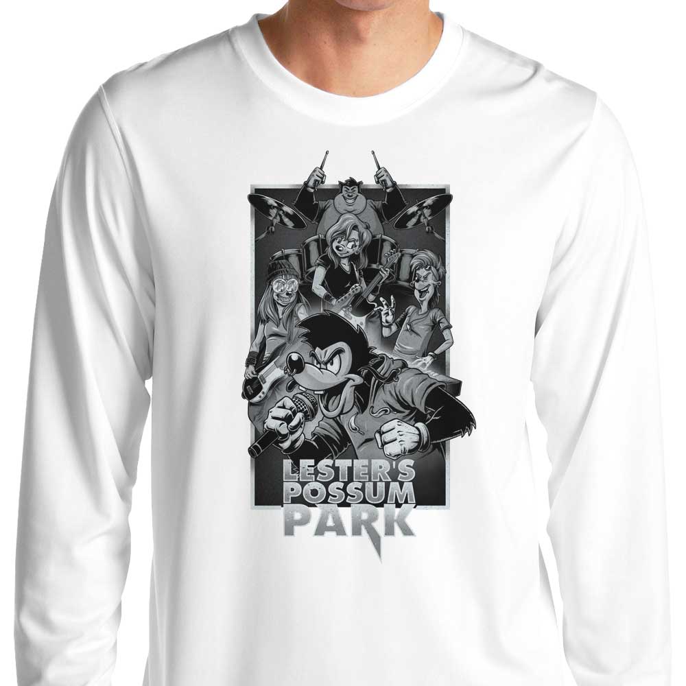 Possum Park Men's and Women's Long Sleeve Crewneck T-Shirt by Studio Mootant