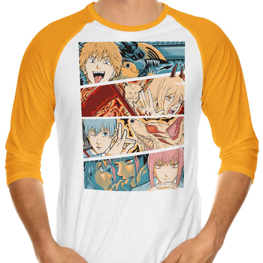 Andriu Illustrations Hunters 3/4 Sleeve Stylish Raglan T-Shirt