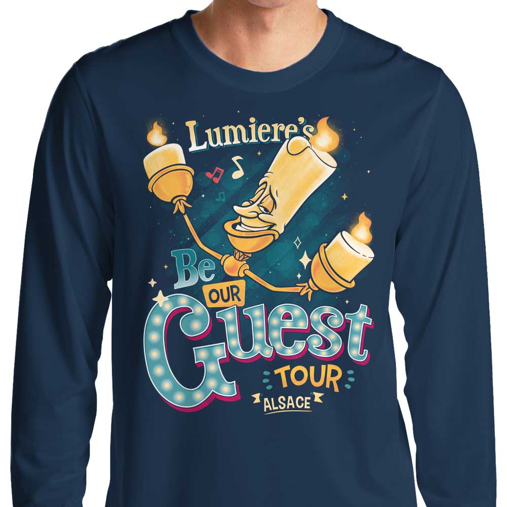 Be Our Guest Tour Long Sleeve Crewneck T - Shirt for All Sizes