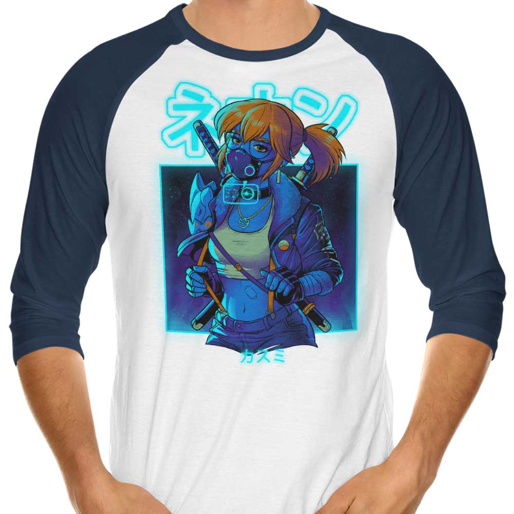 Bruno Mota Neon Mist 3/4 Sleeve Raglan Style Men's T-Shirt