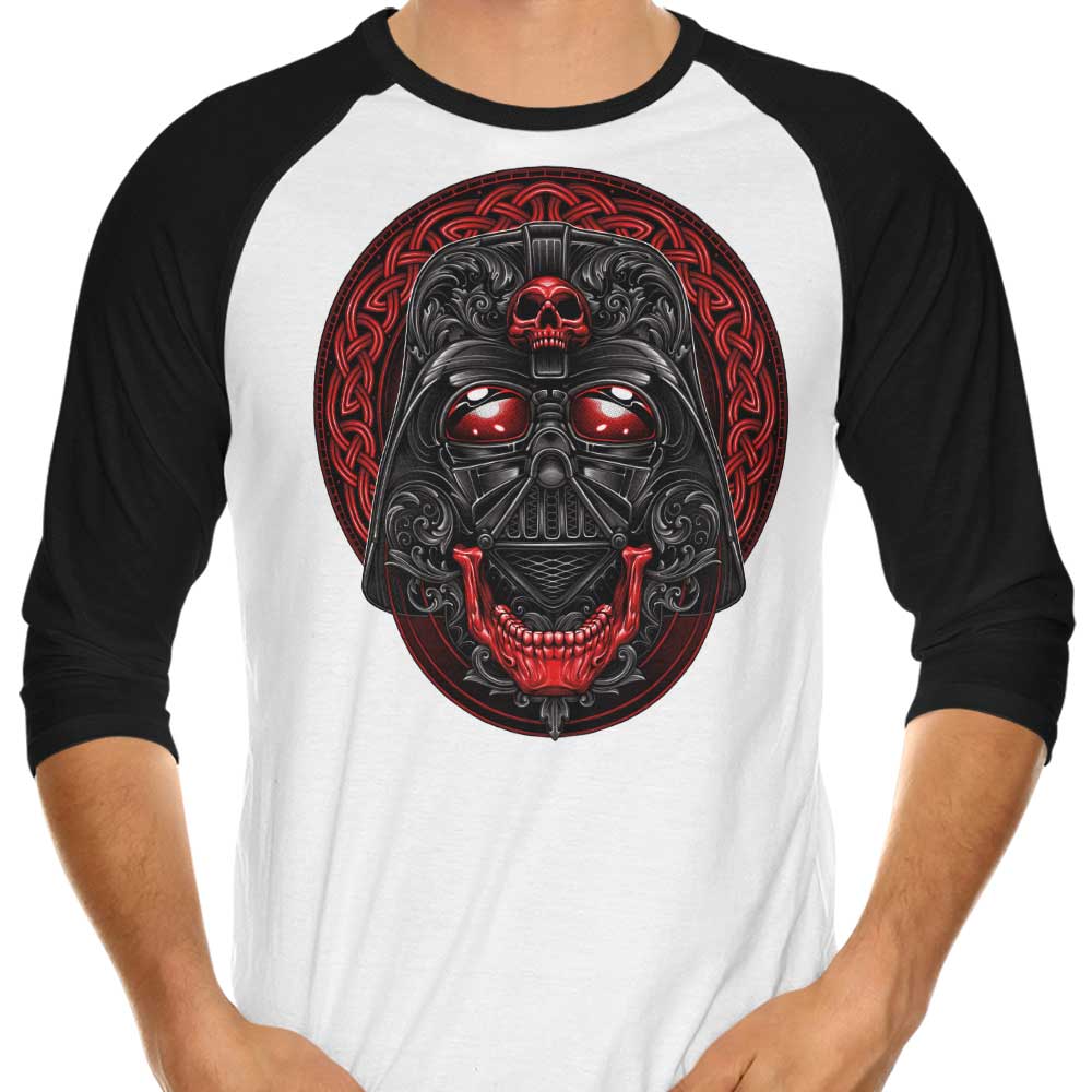 Glitchygorilla's Striking Chosen Skull 3/4 Sleeve Raglan T-Shirt
