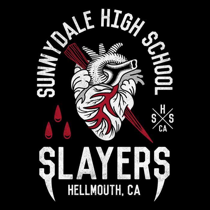 Sunnydale Slayers Branded Long Sleeve Cotton T-Shirt for Fashion Lovers