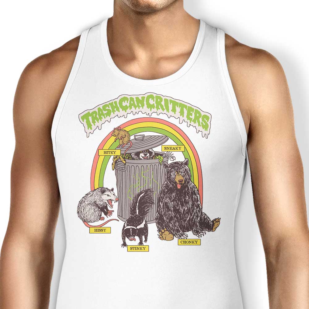 Hillary White's Trash Can Critters Comfortable Unisex and Women's Tank Tops