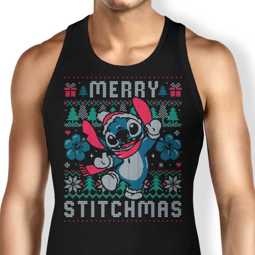 Festive Merry Stitchmas Women's Tank Top for a Joyful Season