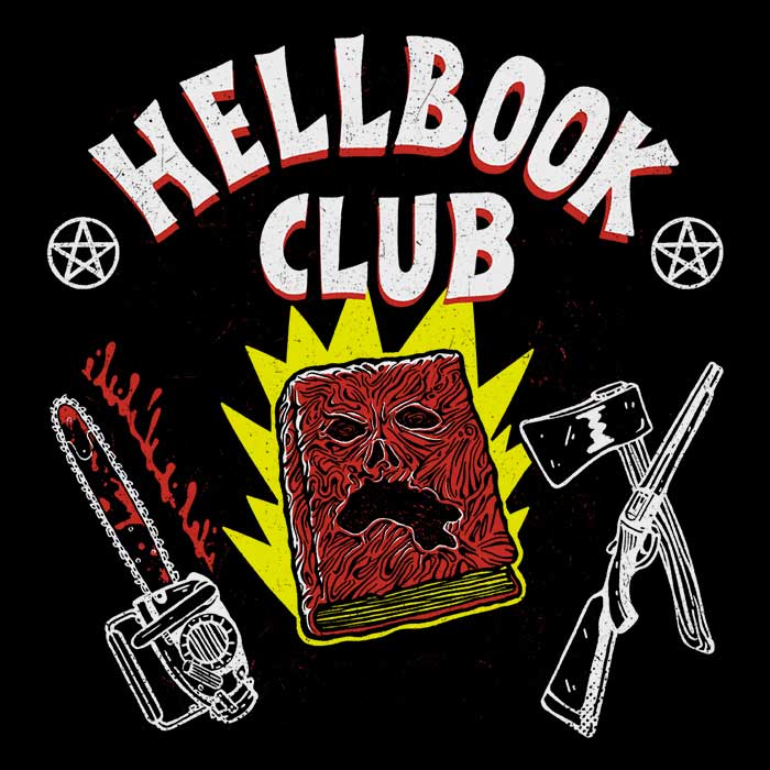 Hellbook Club Premium Long Sleeve Crewneck T - Shirt, Sizes from S to 4XL