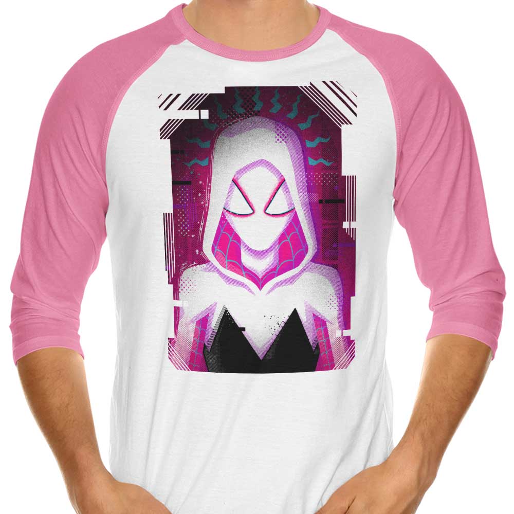 Glitched Gwen Design 3/4 Sleeve Raglan Style T-Shirt for Fashion Lovers