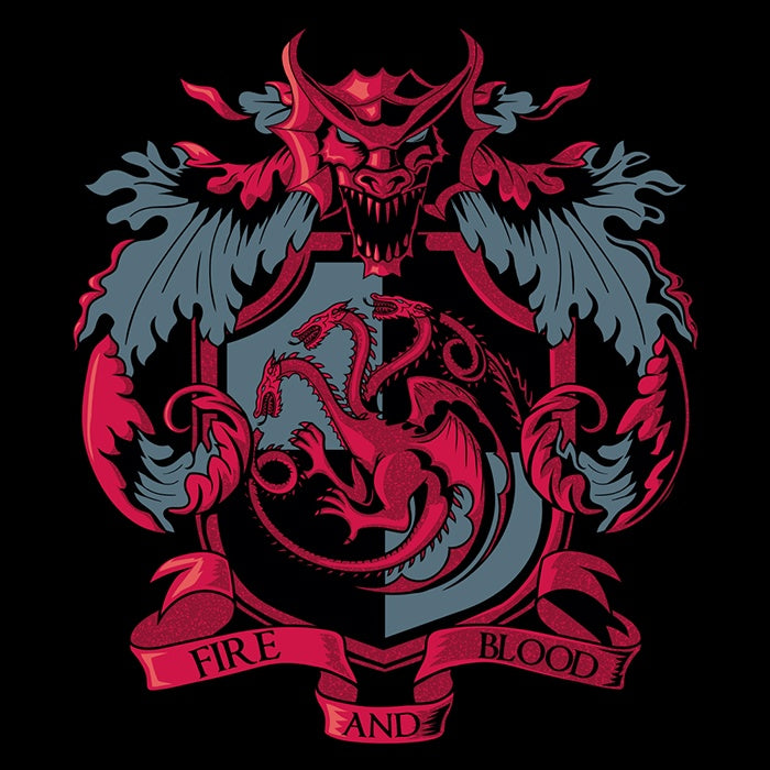 Typhoonic Art's 3/4 Sleeve Raglan T-Shirt Featuring Crest of the Dragon