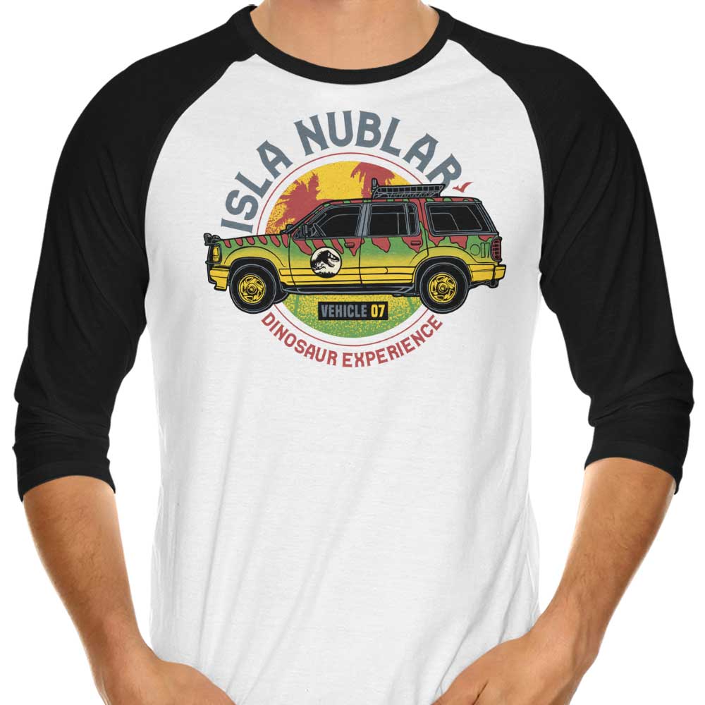 The Dinosaur Adventure - 3/4 Sleeve Raglan Casual T-Shirt