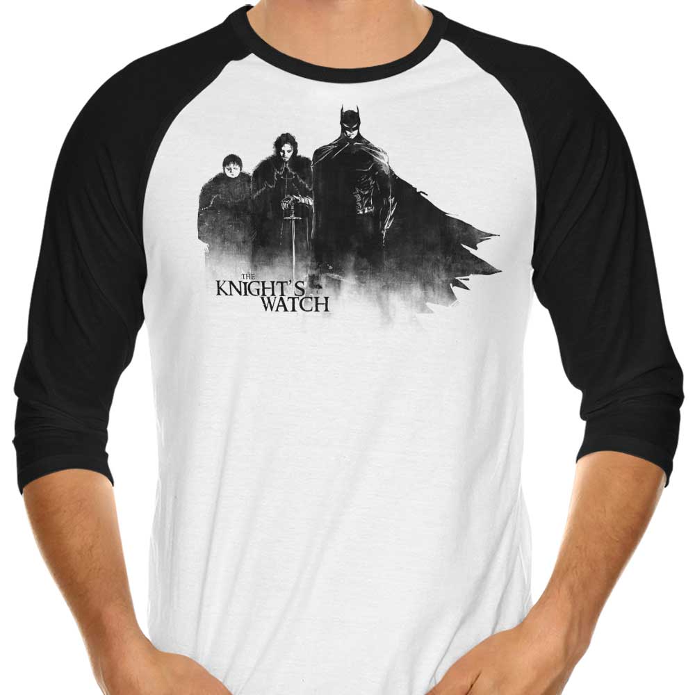 The Knight's Watch Classic 3/4 Sleeve Raglan Style T-Shirt for Fashion Enthusiasts