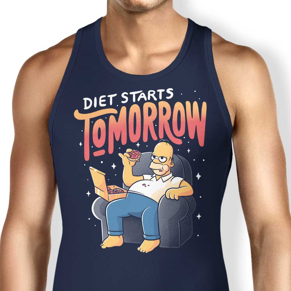 Tomorrow's Diet Plan - Comfortable Men's/Unisex & Women's Tank Tops