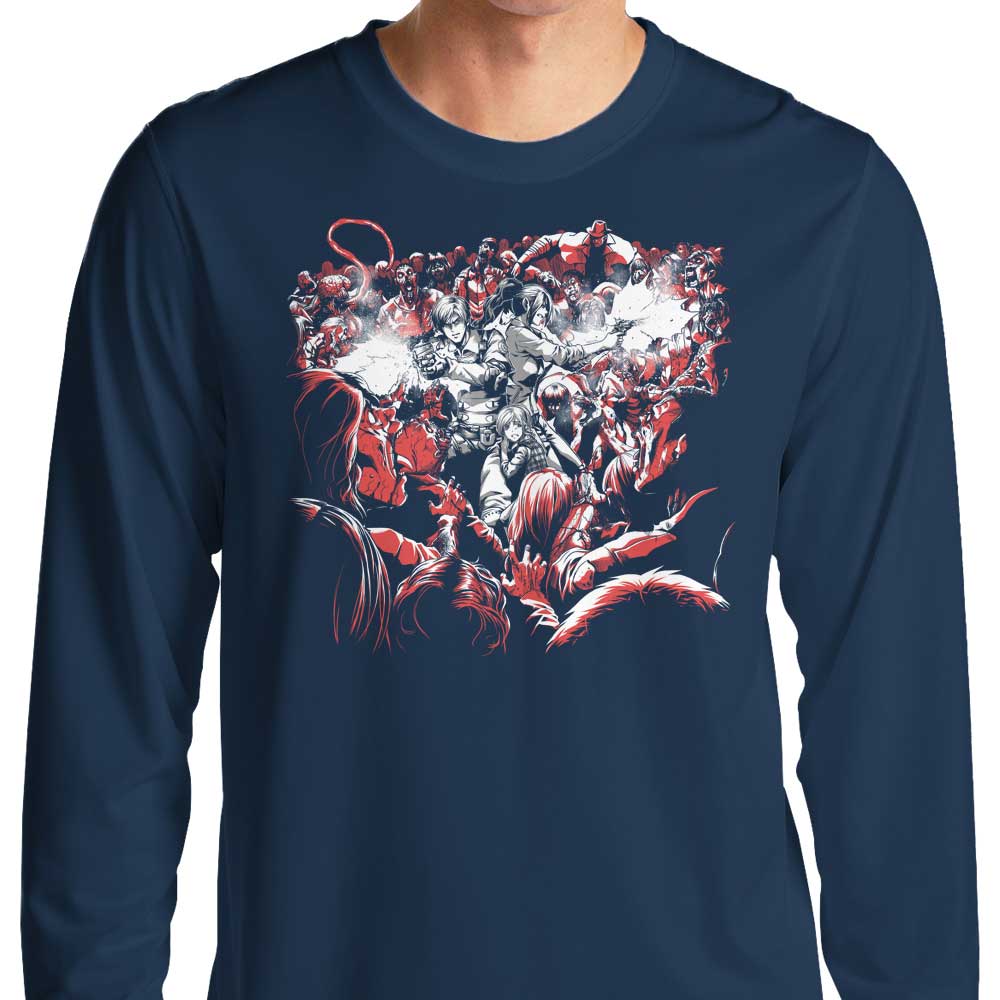 Resident Sequel Long Sleeve T-Shirt - A Stylish Crewneck Sweatshirt from Coinbox Tees