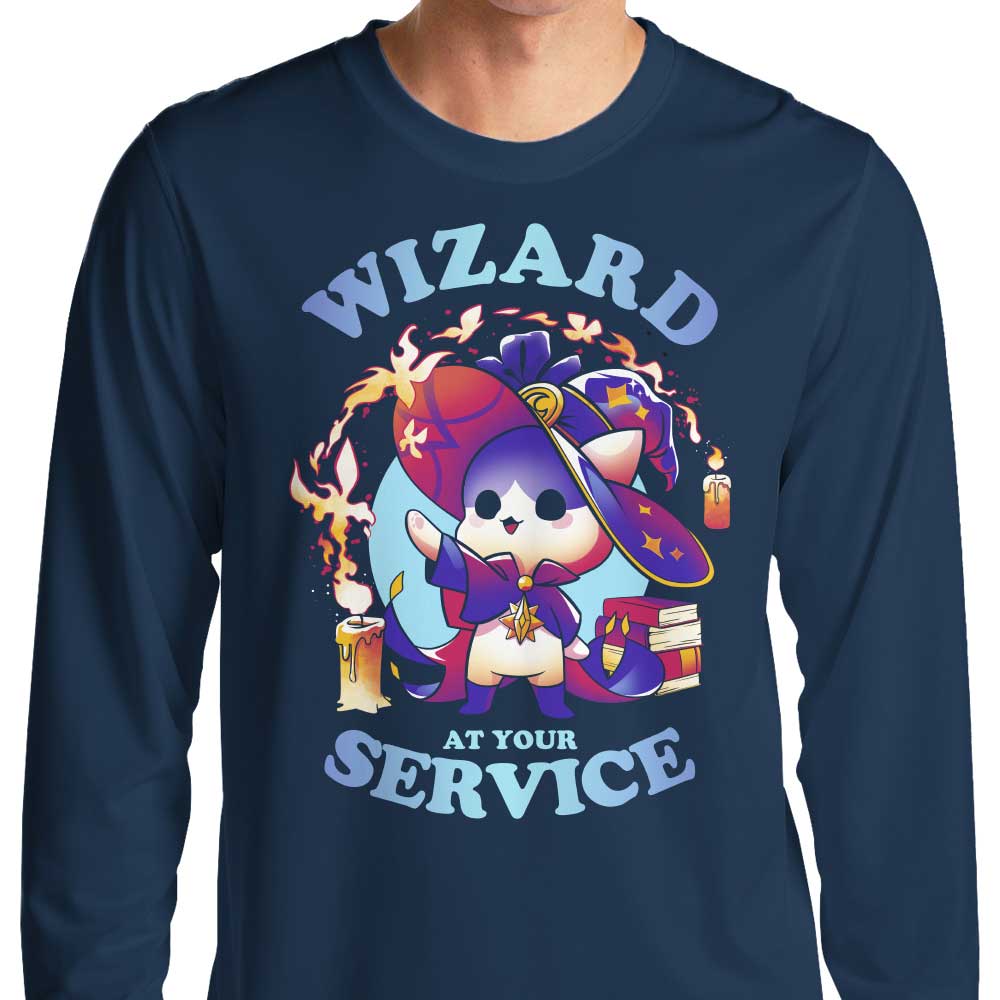 Snouleaf's Wizard at Your Service Long Sleeve Crewneck T - Shirt for All Sizes