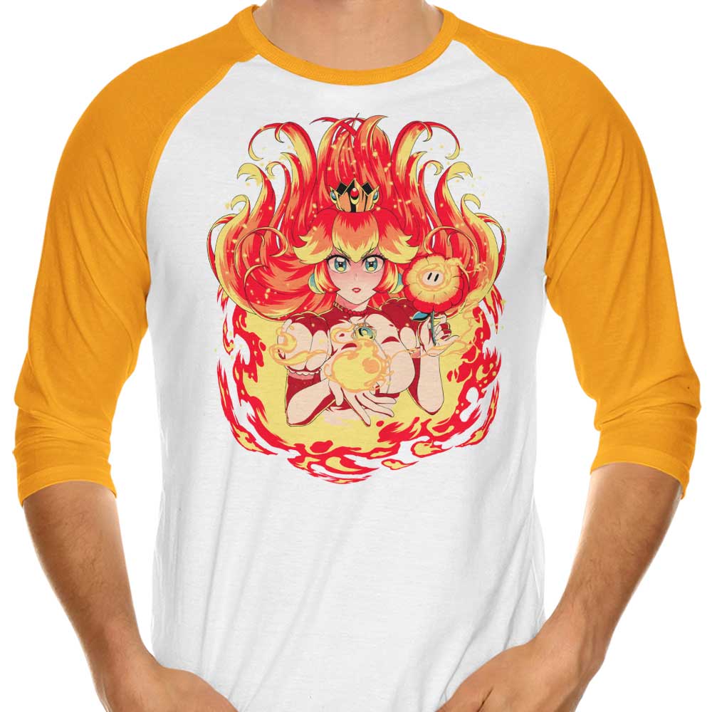 Coinbox Tees 3/4 Sleeve Raglan T-Shirt in Peach Fire Color