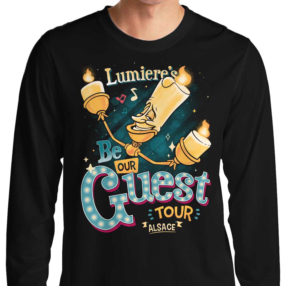Be Our Guest Tour Long Sleeve Crewneck T - Shirt for All Sizes