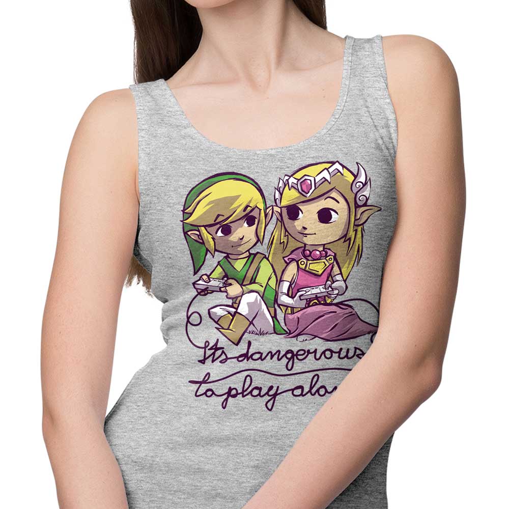 Dangerous to Play Alone Themed Men's and Women's Comfortable Tank Tops