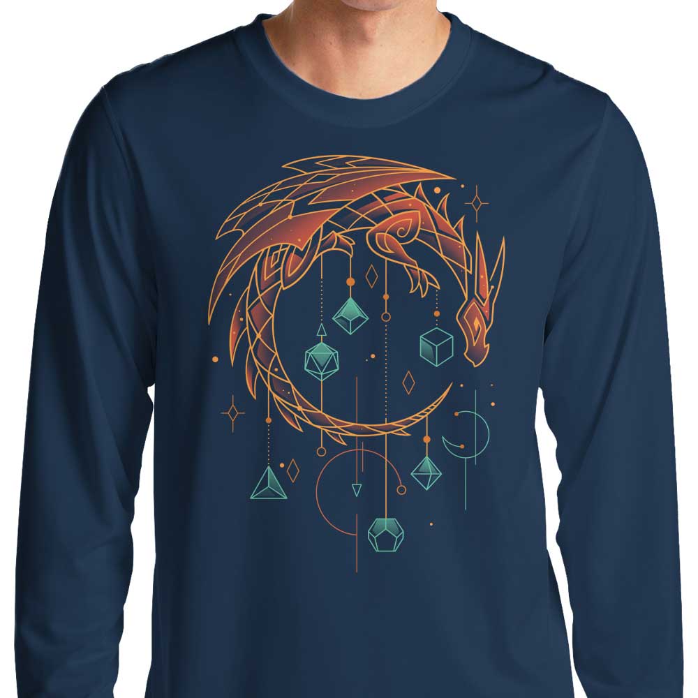 Long Sleeve T-Shirt - Magical Draconic Dice Keeper Apparel