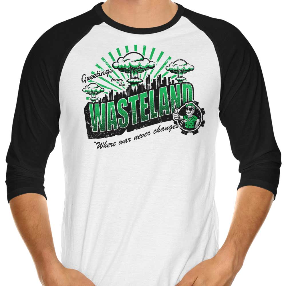 Wasteland Greetings - Stylish 3/4 Sleeve Raglan T-Shirt