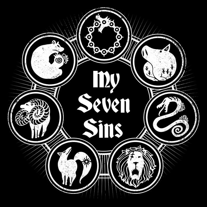 Typhoonic Art's My Seven Sins Men's and Women's Stylish Tank Tops