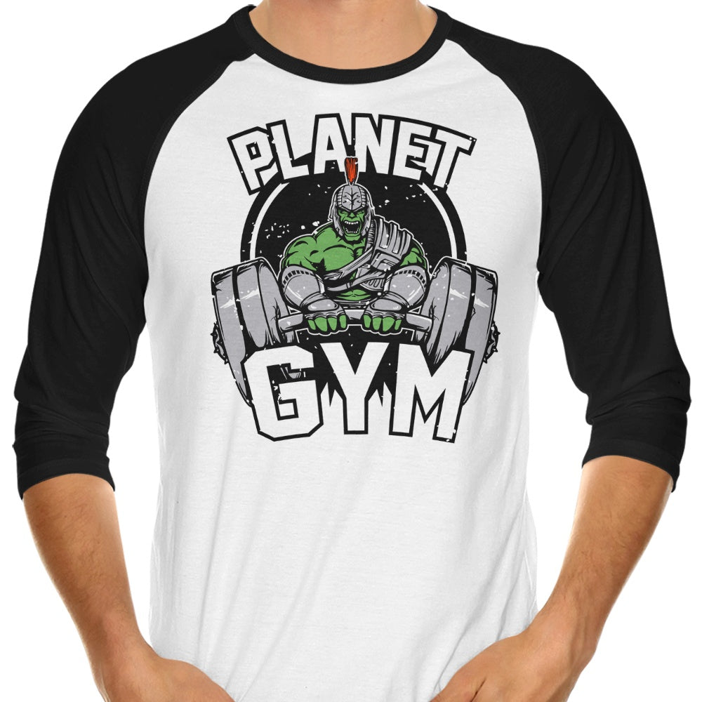 Soulkr Planet Gym 3/4 Sleeve Raglan Style T-Shirt