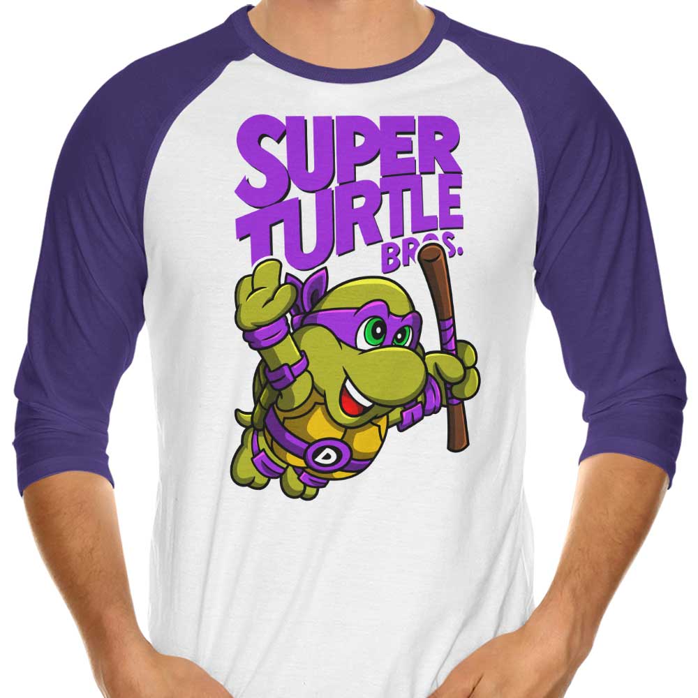 Punksthetic's Super Donnie Bros 3/4 Sleeve Raglan Style Men's T-Shirt