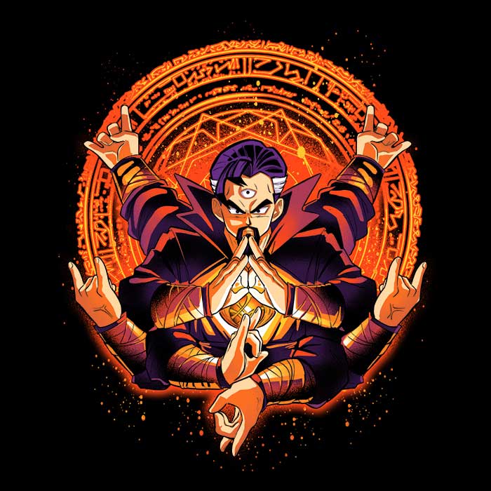 Unique Tri Beam Design - Long Sleeve Crewneck T - Shirt by Alemaglia