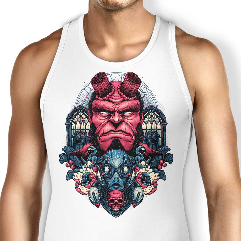 Glitchygorilla's Fire and Water Comfortable Unisex and Women's Tank Tops