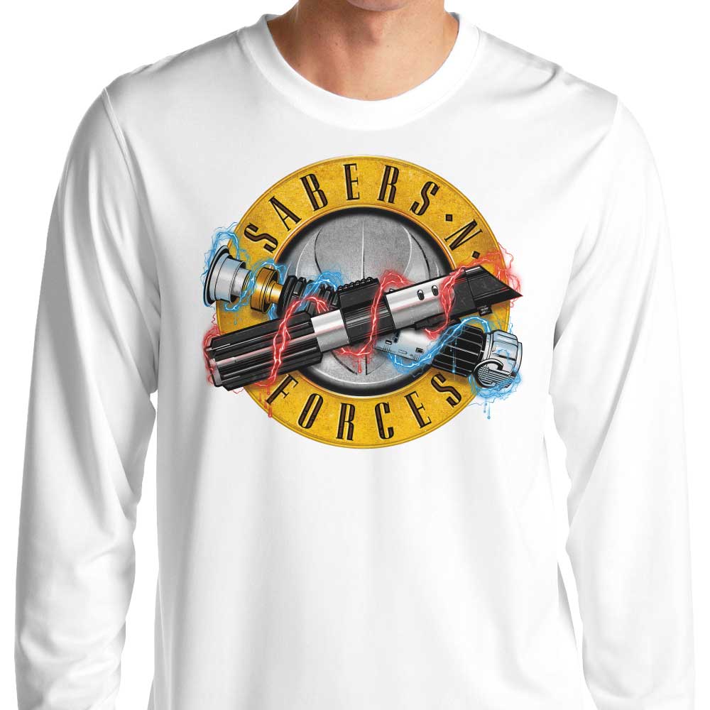 CappO's Sabers N' Forces Long Sleeve Crewneck T - Shirt for All Sizes