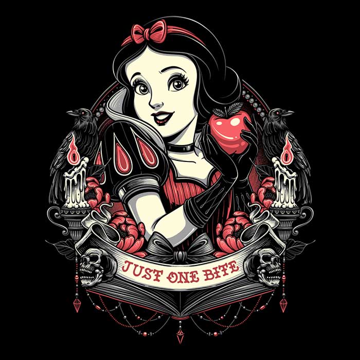 Glitchygorilla's Tempting 3/4 Sleeve Raglan T-Shirt - Just One Bite