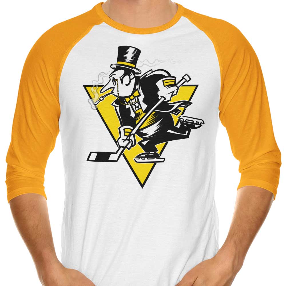 Go Pens Go! Three - Quarter Sleeve Raglan Style T - Shirt for Fans