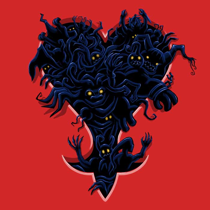 Stylish 3/4 Sleeve Raglan Heartless T-Shirt