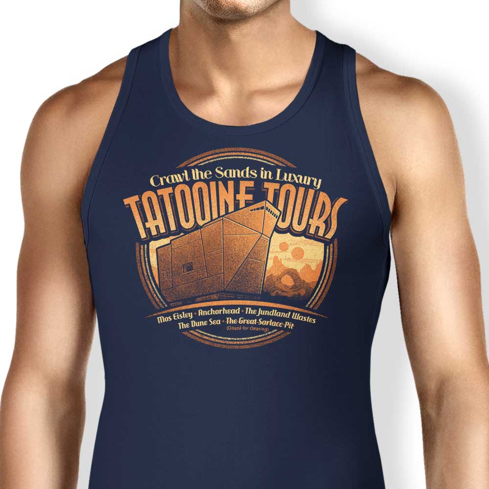 Cory Freeman Design Tatooine Tours Men's and Women's Unisex Comfortable Tank Tops
