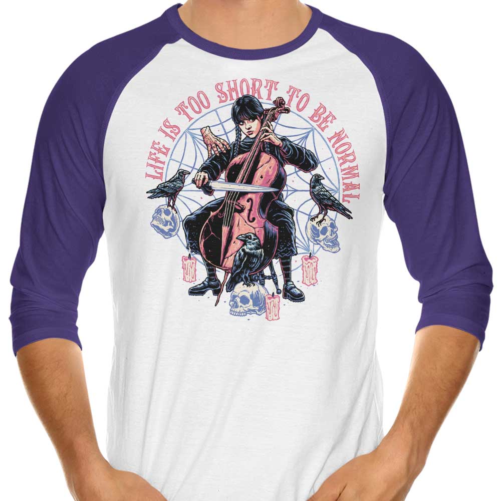 Life's Too Short - Stylish 3/4 Sleeve Raglan T-Shirt