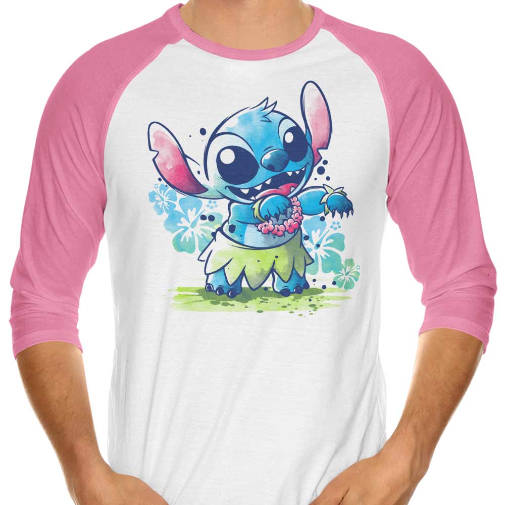 3/4 Sleeve Raglan T-Shirt for Hula Dance Exploration