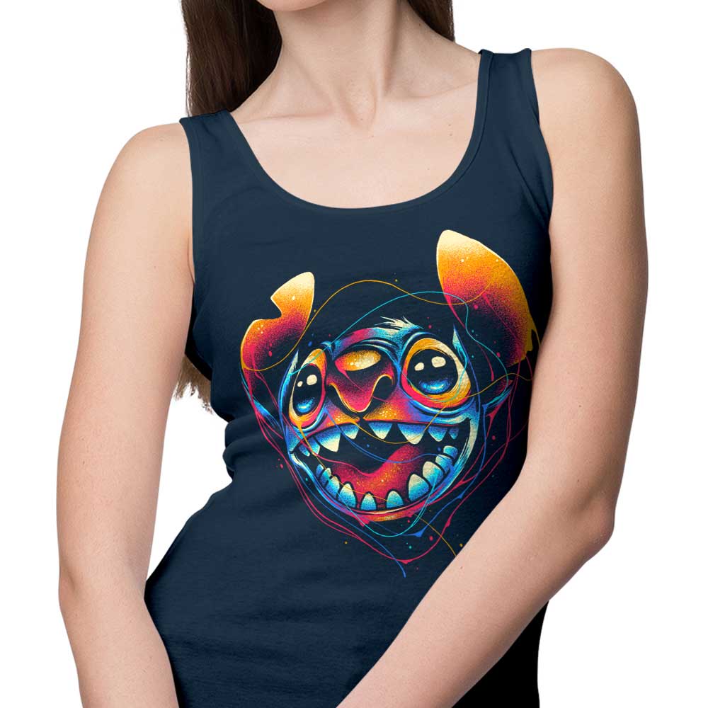 Colorful Glitchygorilla Men's and Women's Unisex Comfortable Tank Top