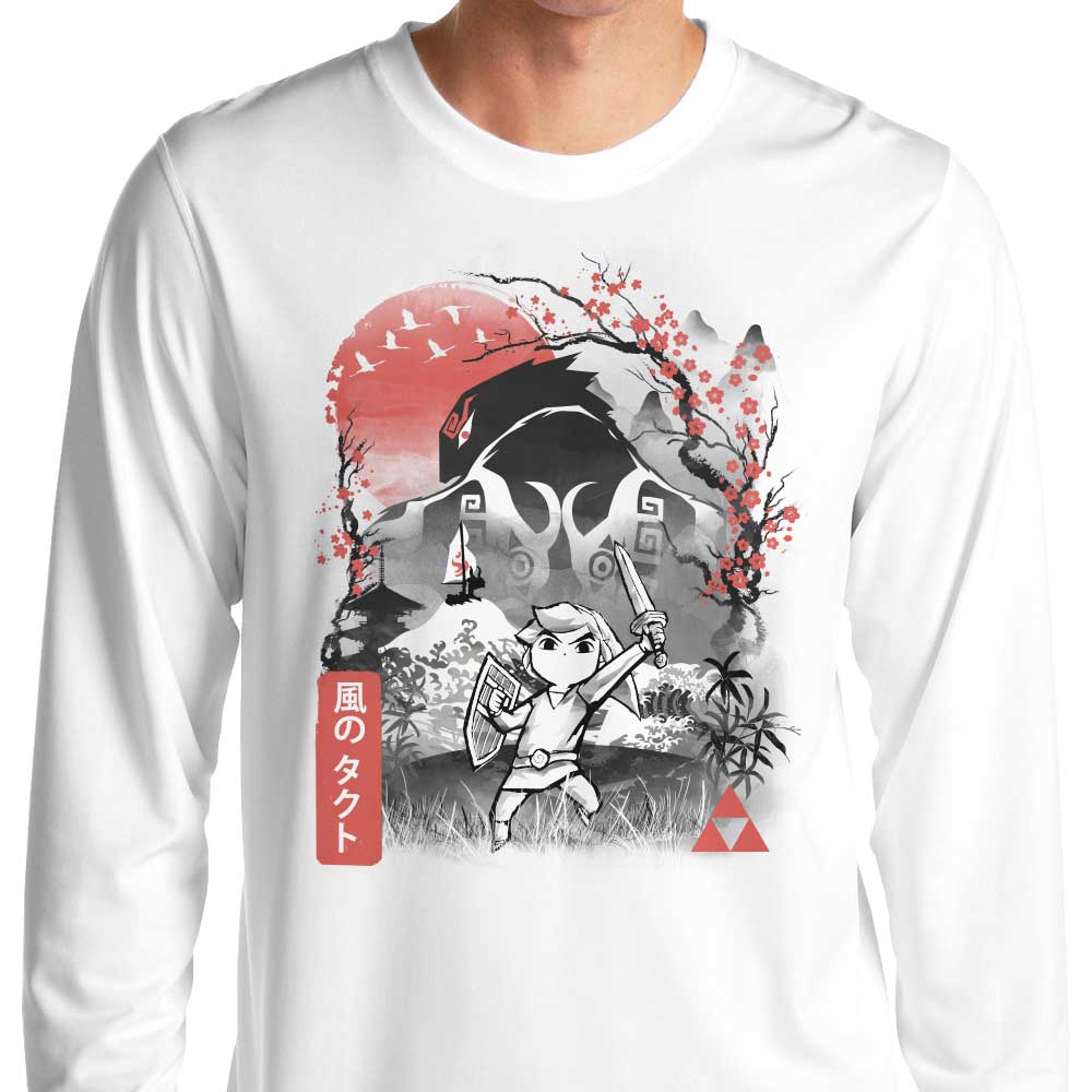 Dandingeroz Waker Sumi-e Comfortable Long Sleeve Crewneck T-Shirt