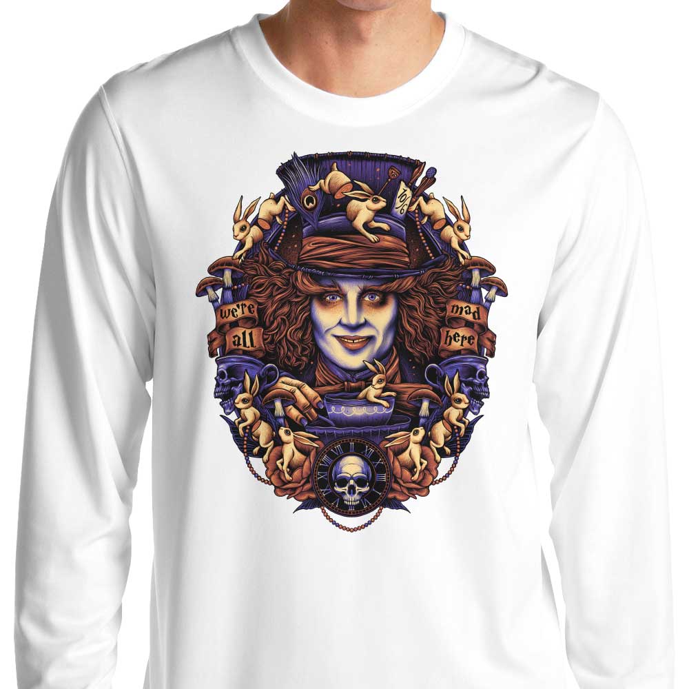 Glitchygorilla's 'Mad for Hats' Long Sleeve Crewneck T - Shirt in S - 4XL