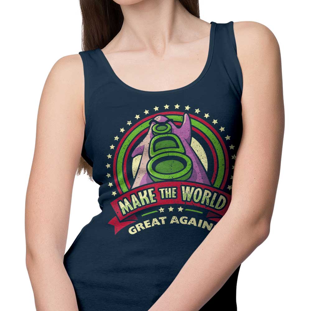 Olipop's 'Make the World Great' Comfortable Unisex and Women's Tank Tops