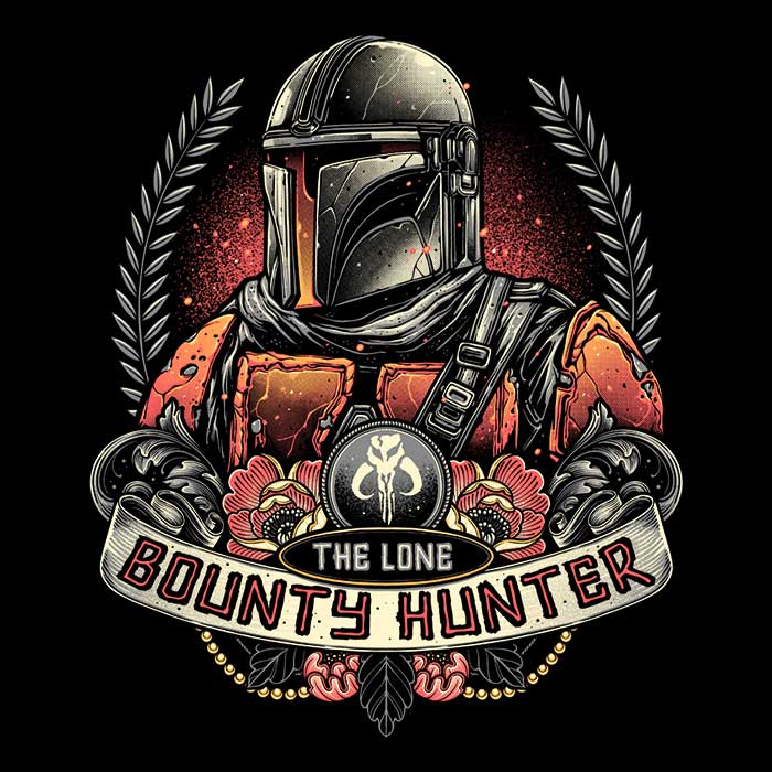 Momma Gorilla's The Lone Bounty Hunter Long Sleeve Crewneck T - Shirt