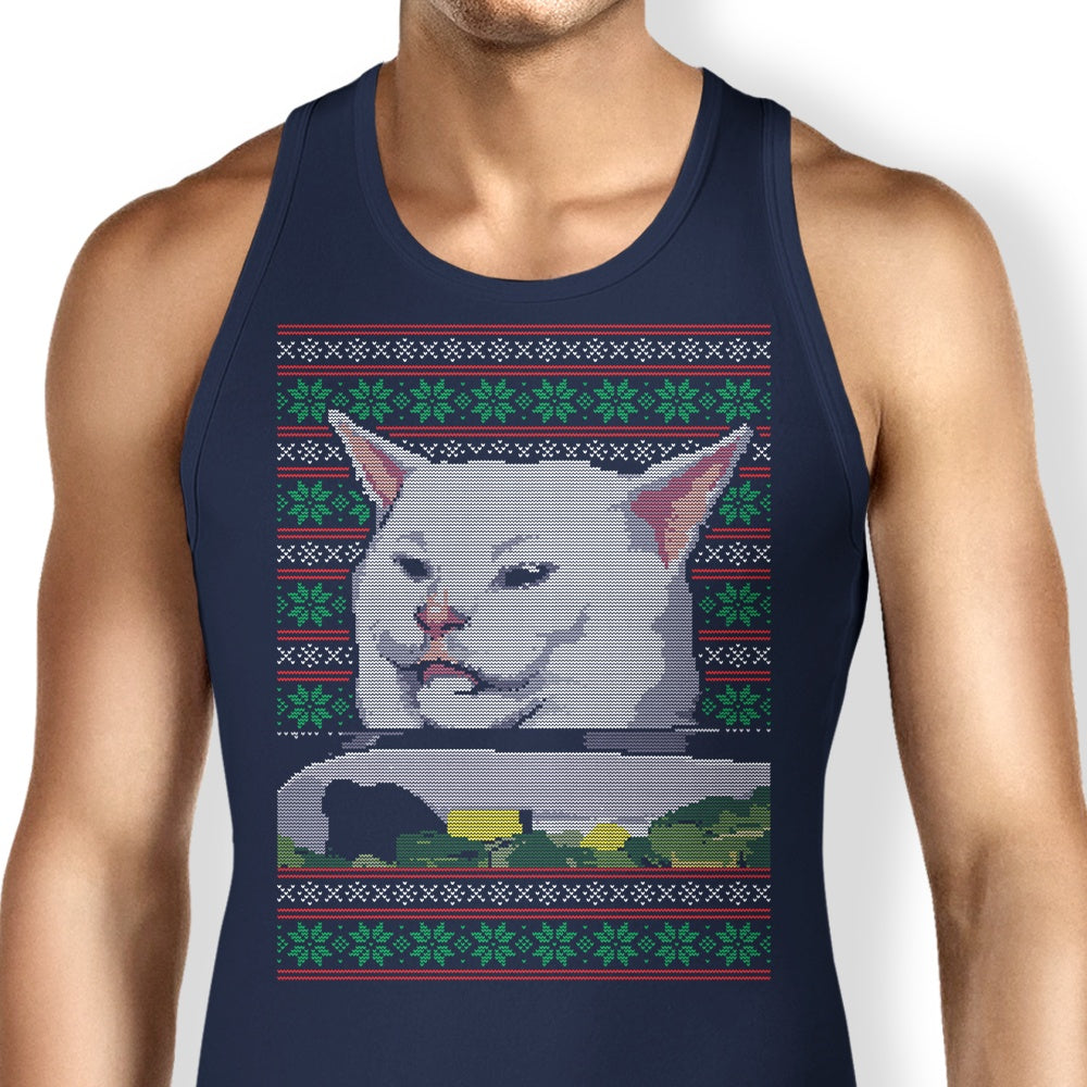 CoD Designs Cat Yelled at Sweater - Stylish Men's and Women's Tank Top