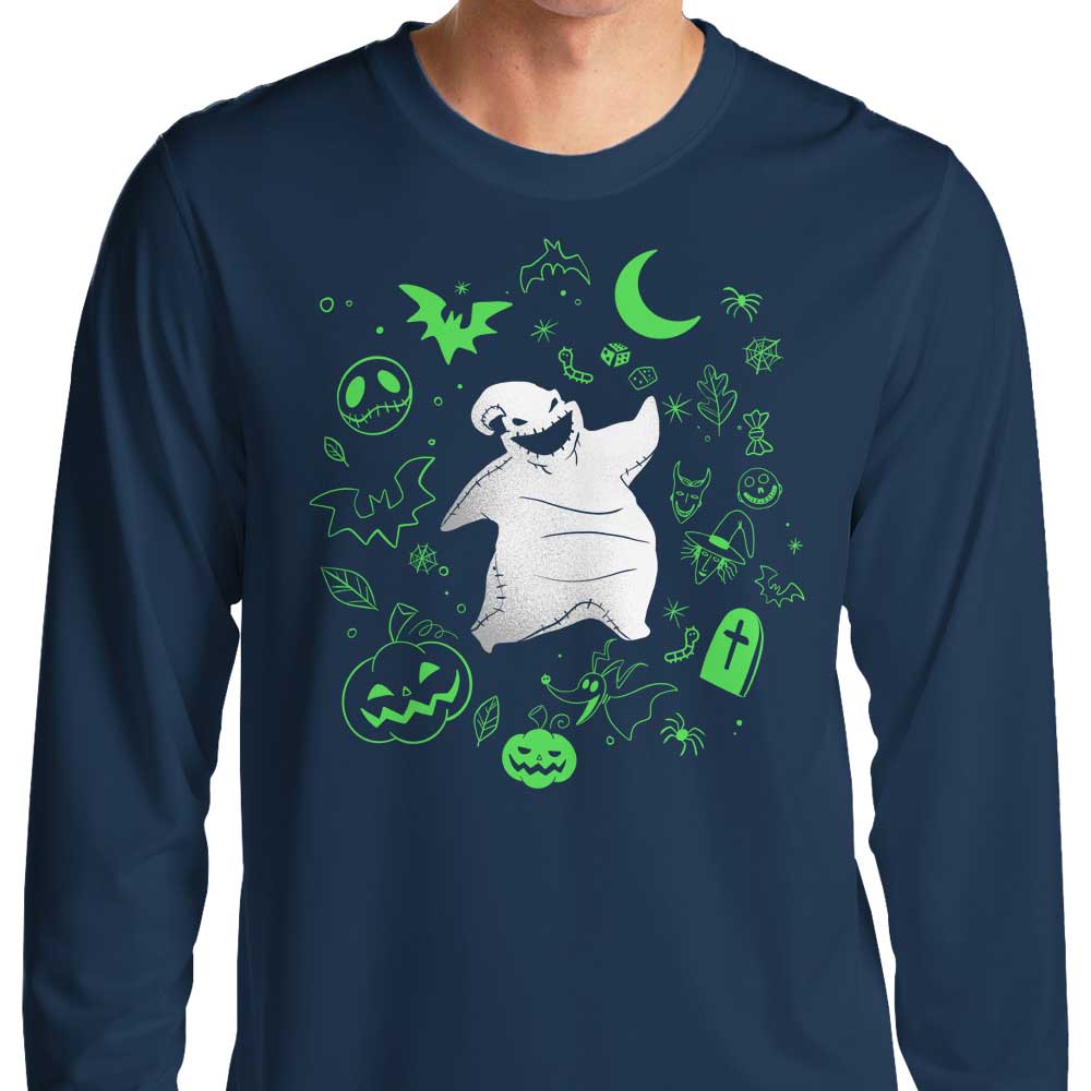 Boogie Man Doodle Stylish Long Sleeve Crewneck T-Shirt for All Sizes
