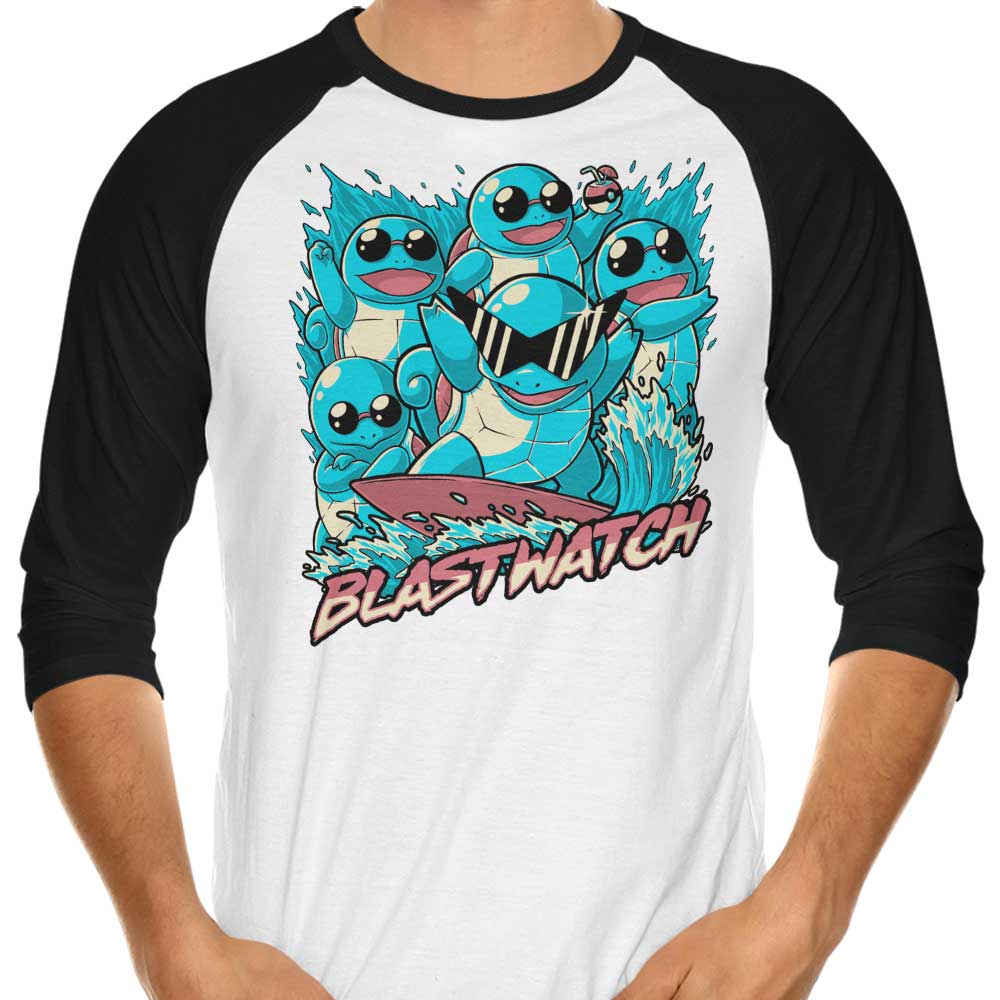 Studio Mootant's Blastwatch 3/4 Sleeve Raglan Stylish T-Shirt