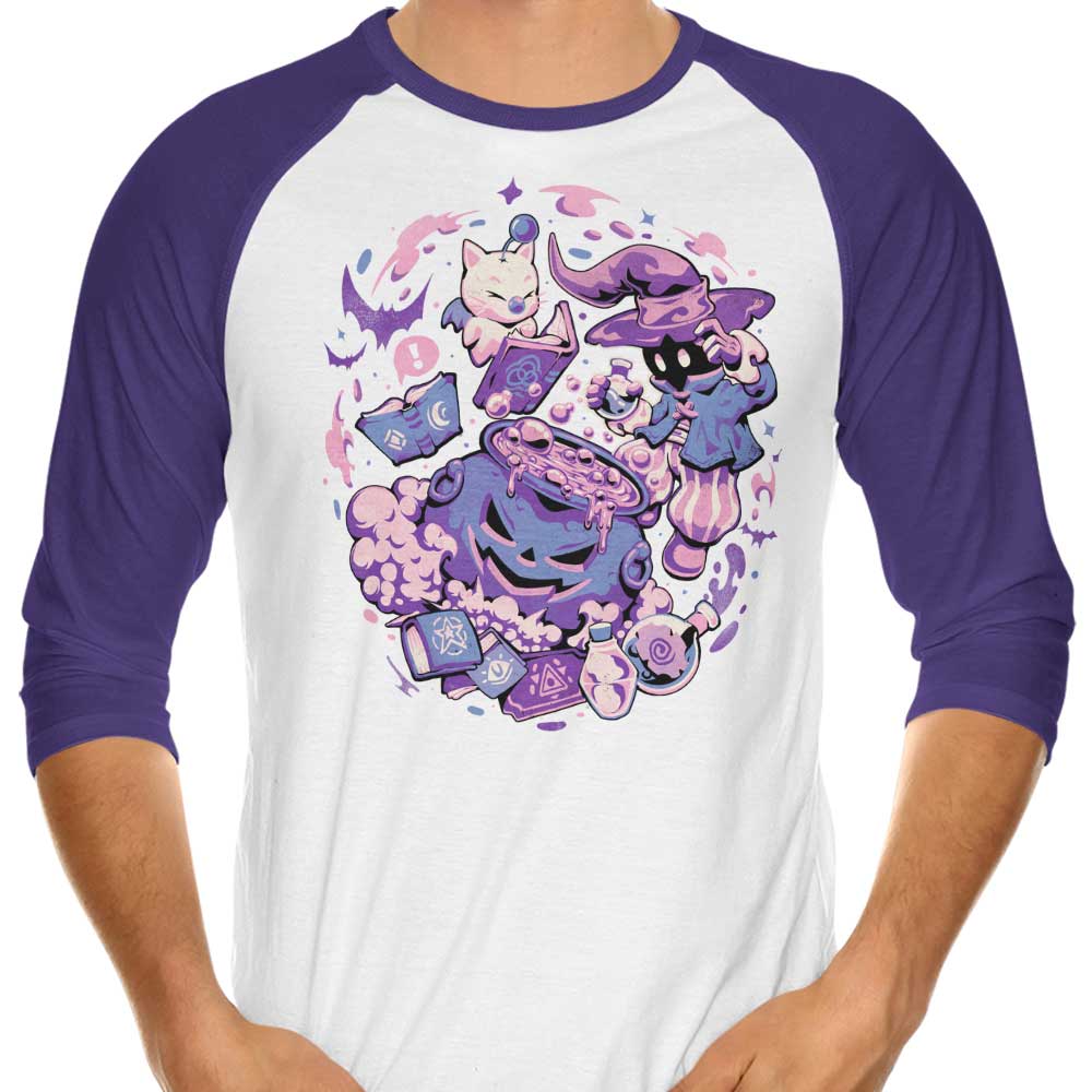 Edu.ely's Mage Spell 3/4 Sleeve Raglan Style T-Shirt for Fashion Lovers
