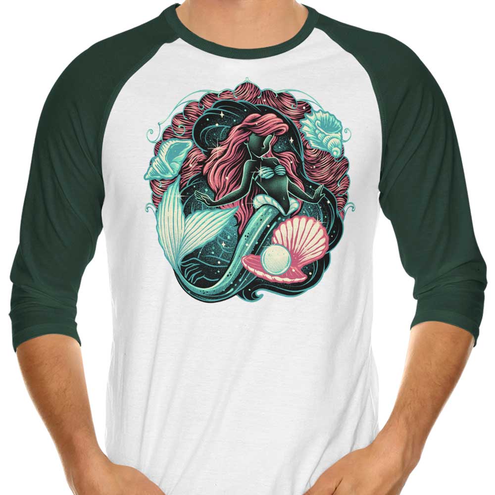 3/4 Sleeve Raglan T-Shirt: 'Under the Sea of Stars' Design